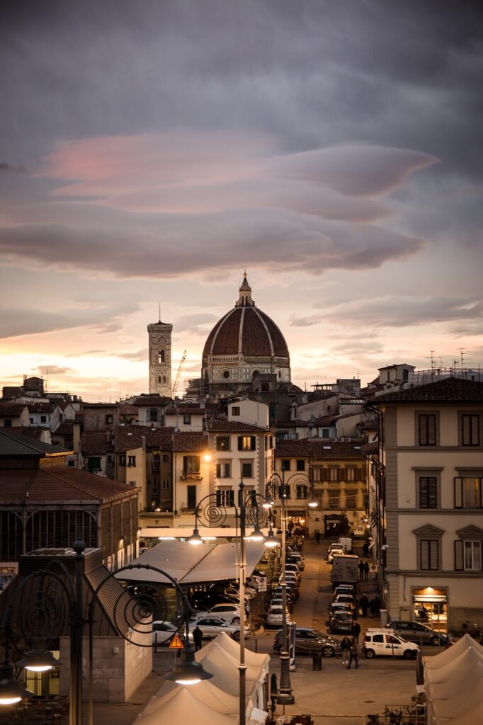 florence, evening, city